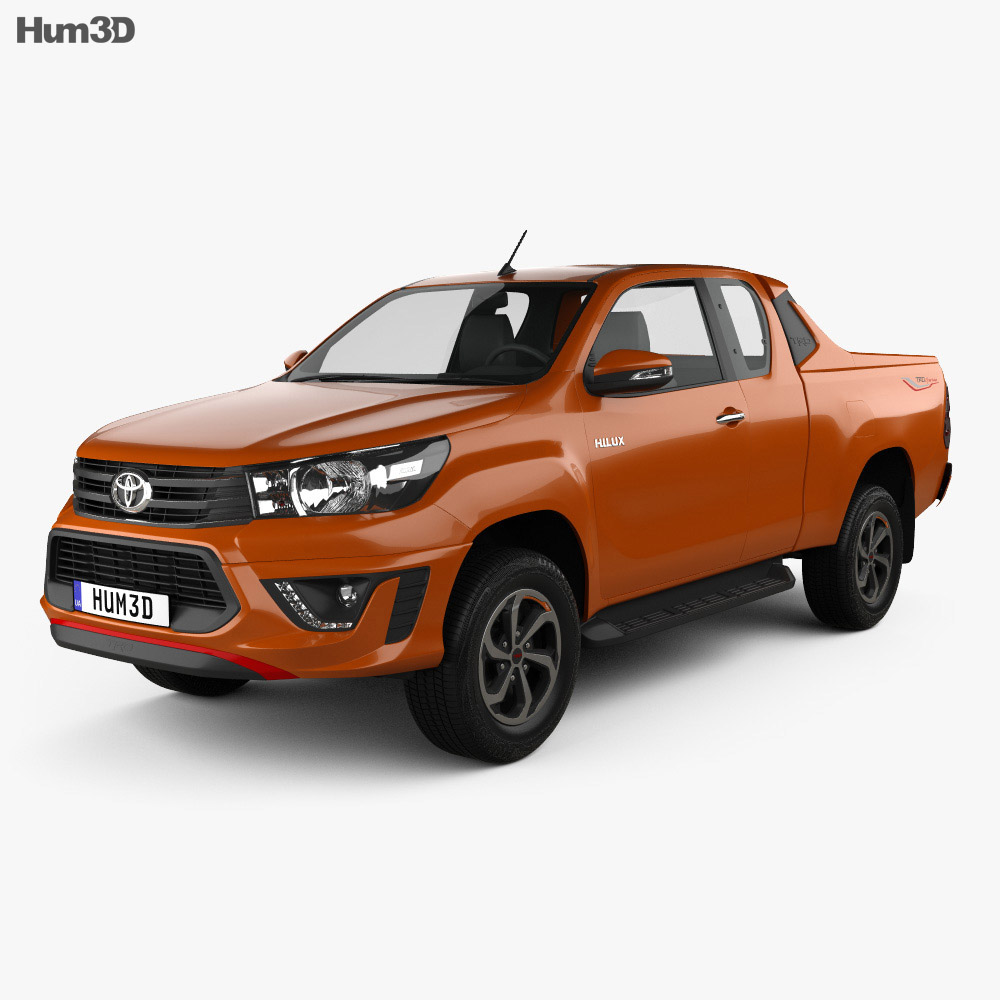 Toyota Hilux 더블캡 Revo TRD Sportivo 2019 3D 모델 