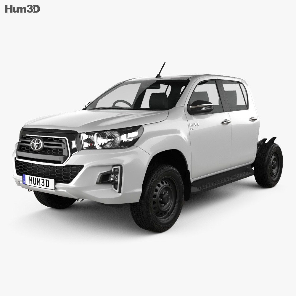 Toyota Hilux ダブルキャブ Chassis SR 2021 3Dモデル