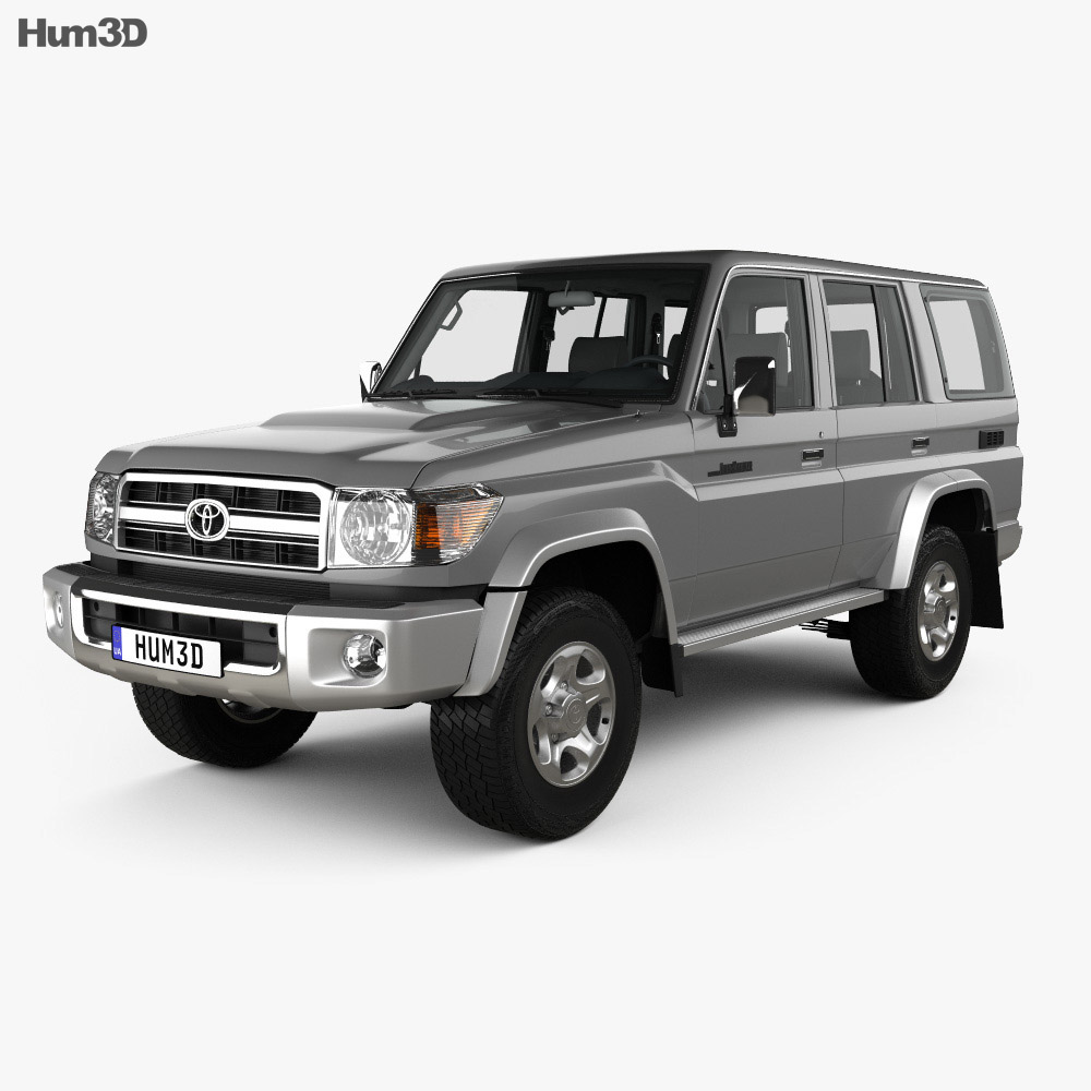 Toyota Land Cruiser 5门 带内饰 2015 3D模型