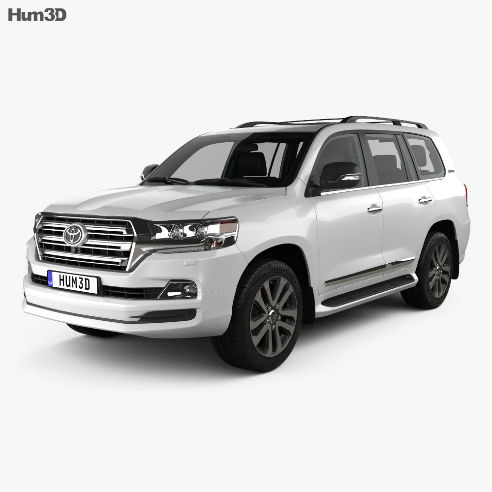 Toyota Land Cruiser Excalibur with HQ interior and engine 2020 3d model