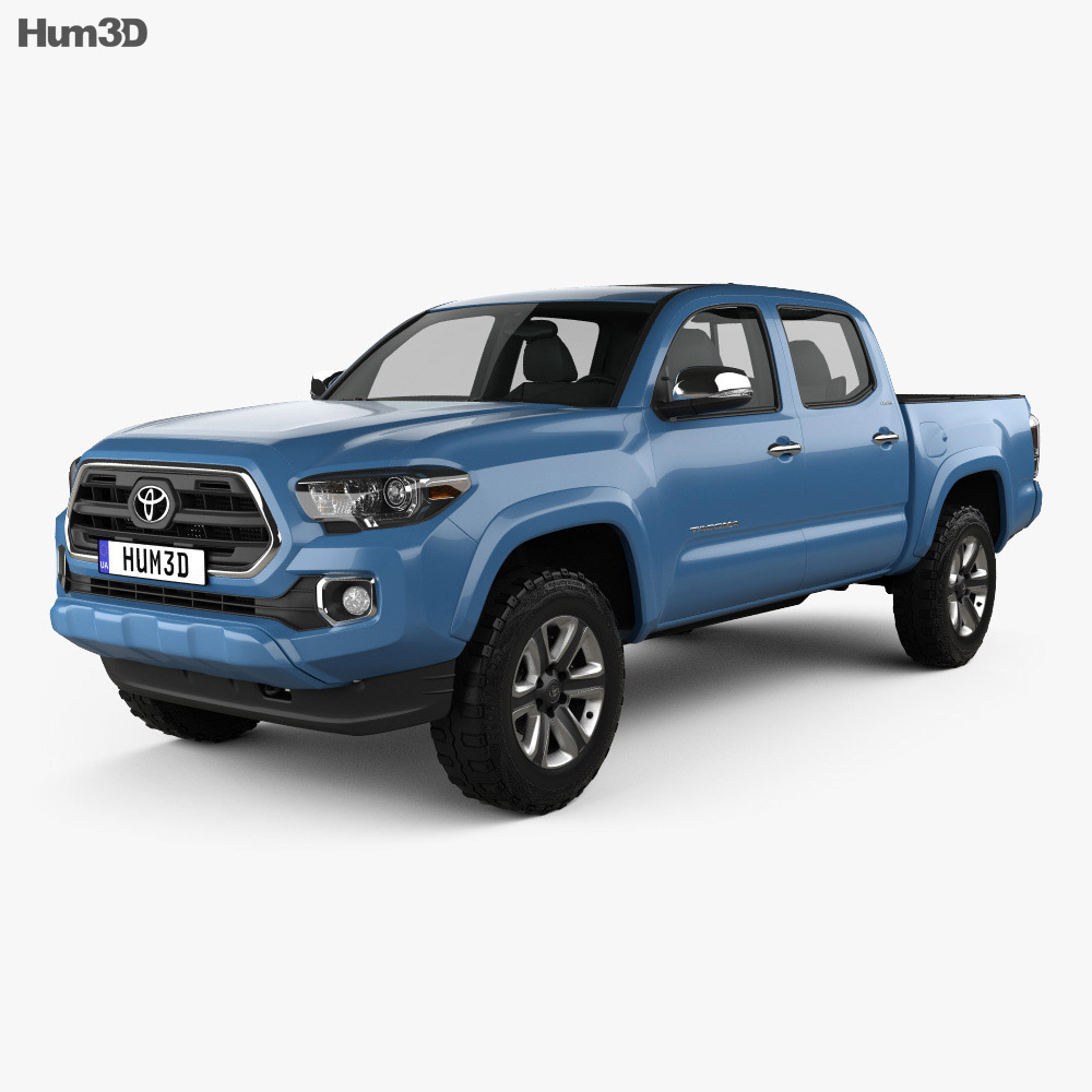 Toyota Tacoma 더블캡 Short bed 2017 3D 모델 