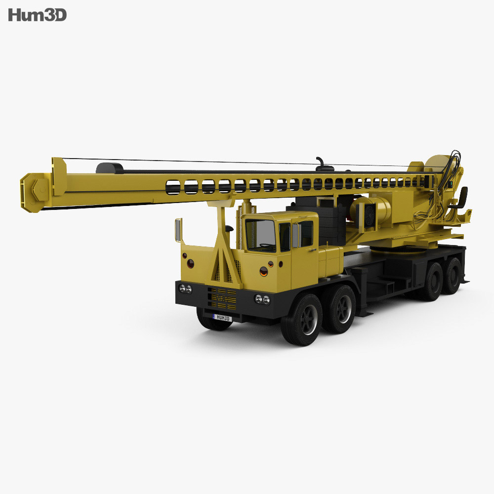 VDC Drill Rig Truck 2015 3D модель