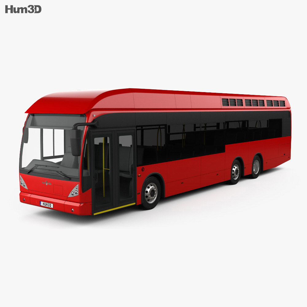 Van Hool A330 Hydrogen Fuel Cell Autobus 2012 Modèle 3d