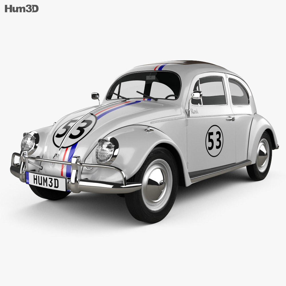 Volkswagen Beetle Herbie the Love Bug 3D模型