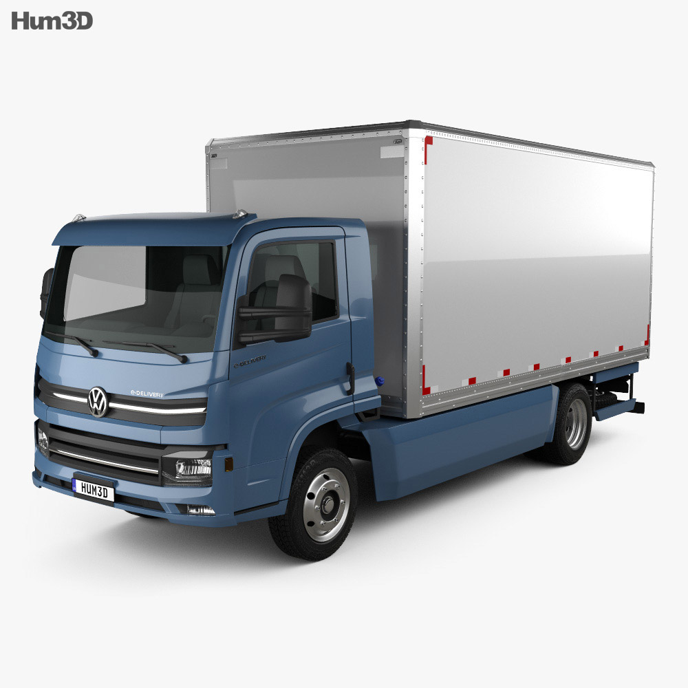 Volkswagen e-Delivery Camion Caisse 2020 Modèle 3d
