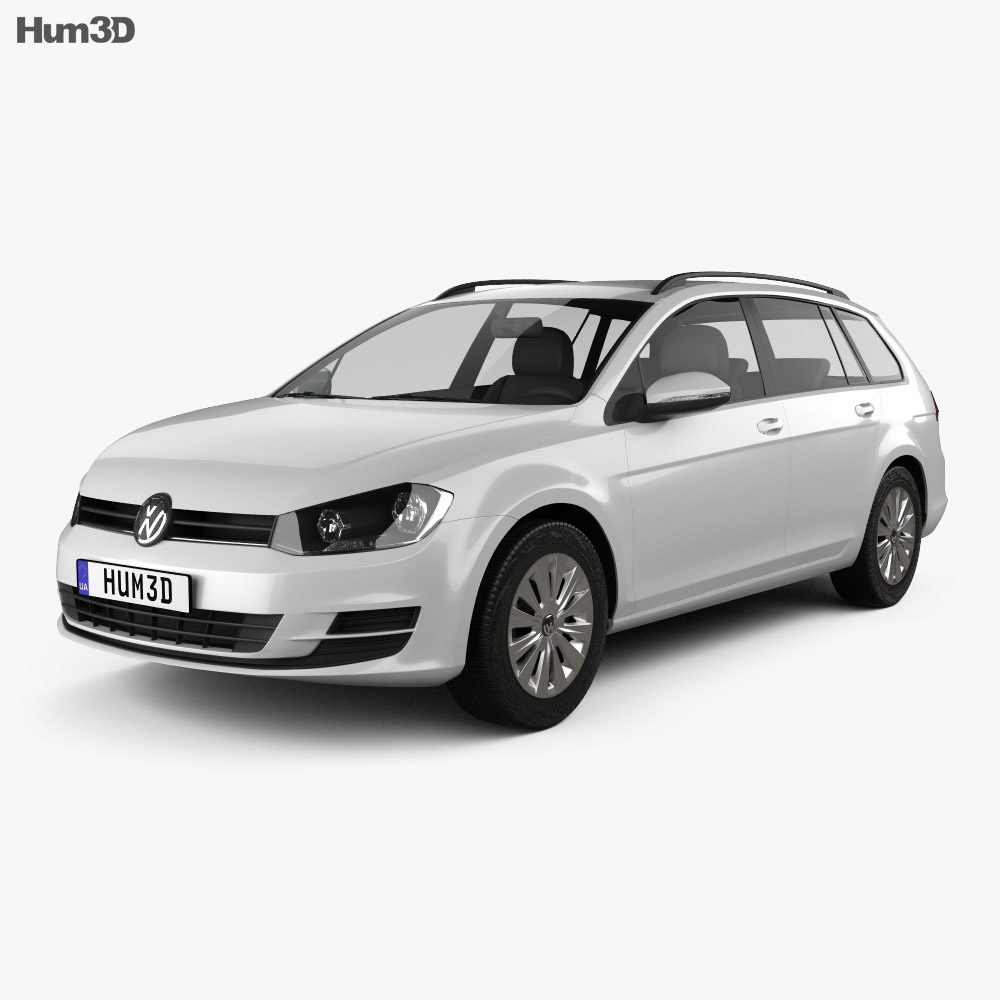 Volkswagen Golf variant Trendline 2019 3D модель
