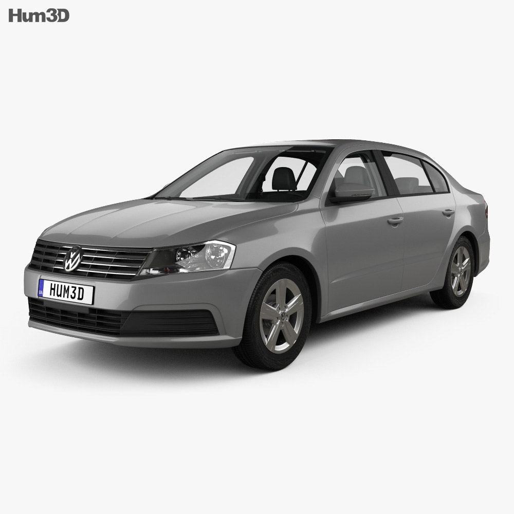 Volkswagen Lavida sedan mit Innenraum 2017 3D-Modell
