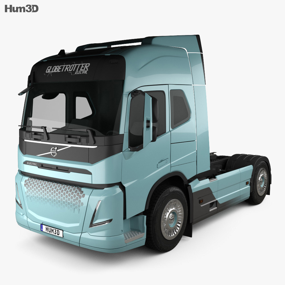 Volvo Electric Camión Tractor 2020 Modelo 3D