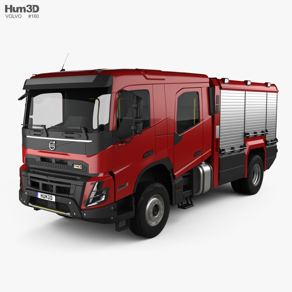 Volvo FMX Crew Cab Camion dei Pompieri 2020 Modello 3D
