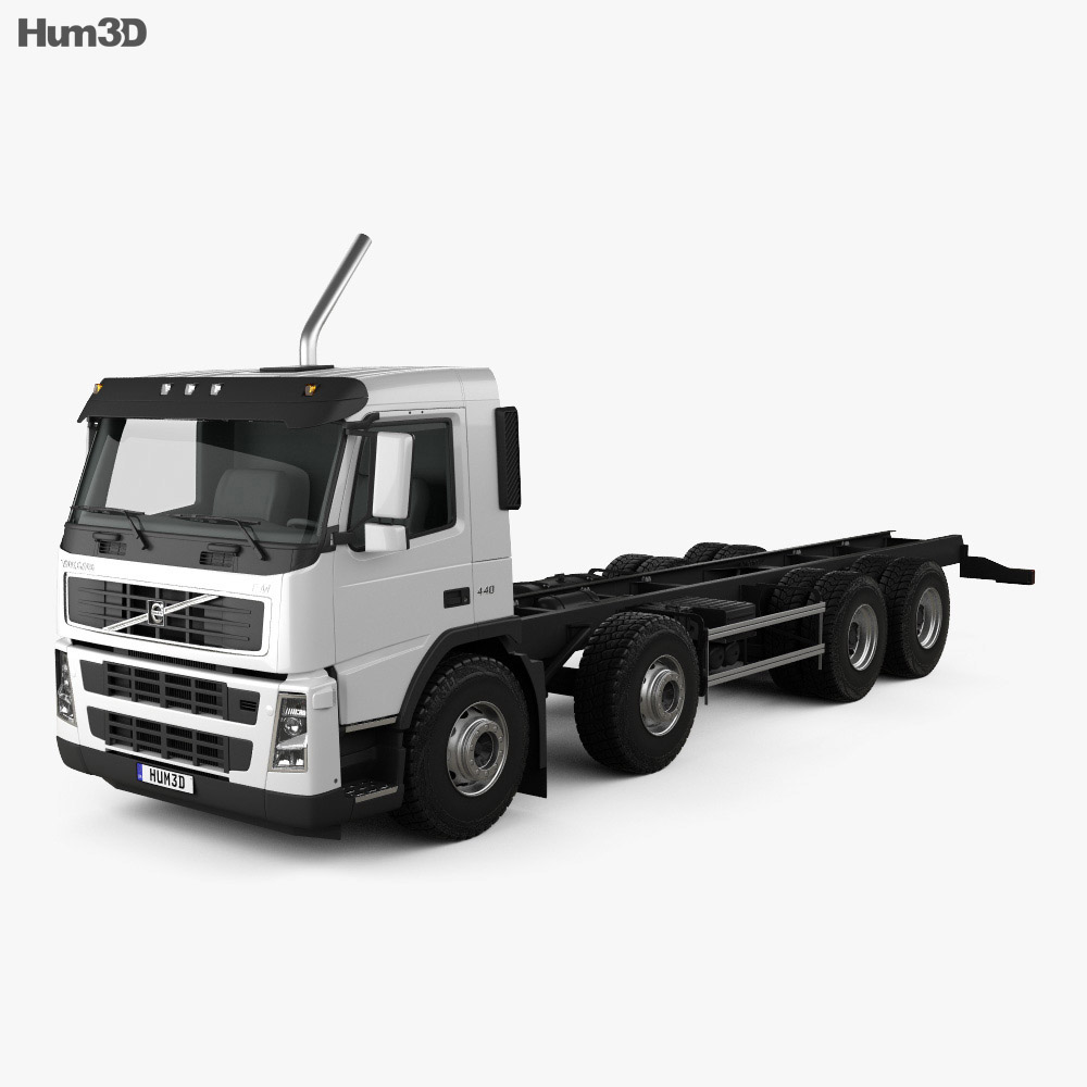 Volvo FM 底盘驾驶室卡车 4轴 2015 3D模型