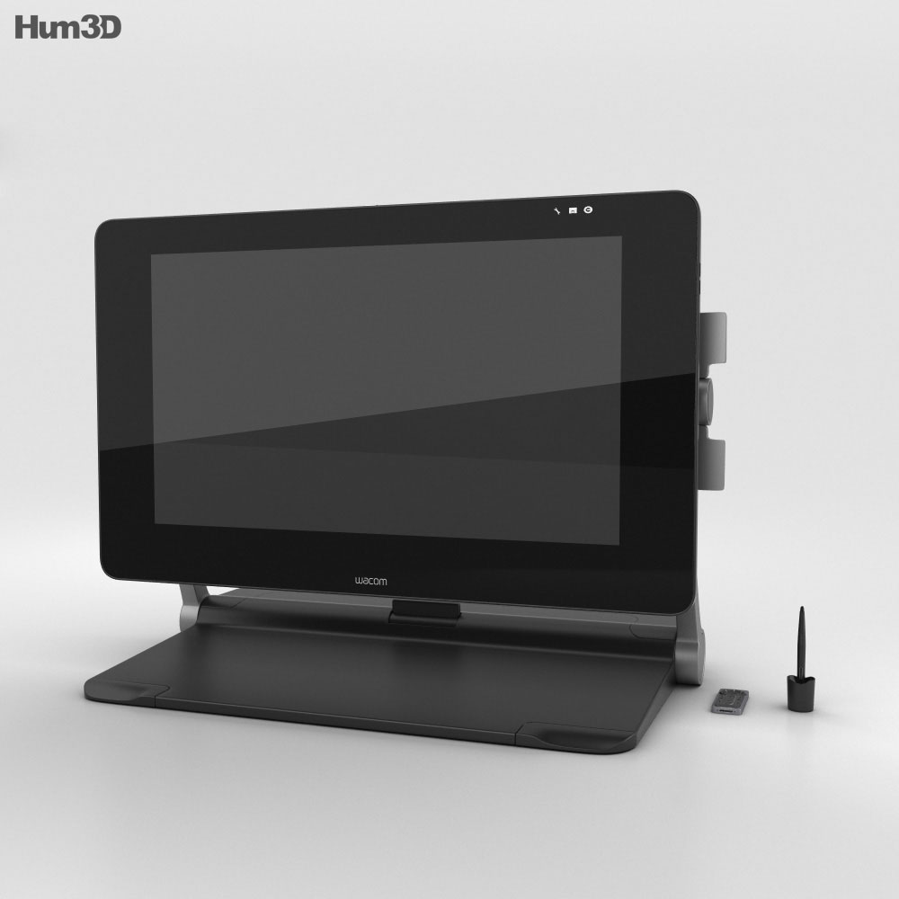 Wacom Cintiq 27QHD Touch Tablette graphique Modèle 3d