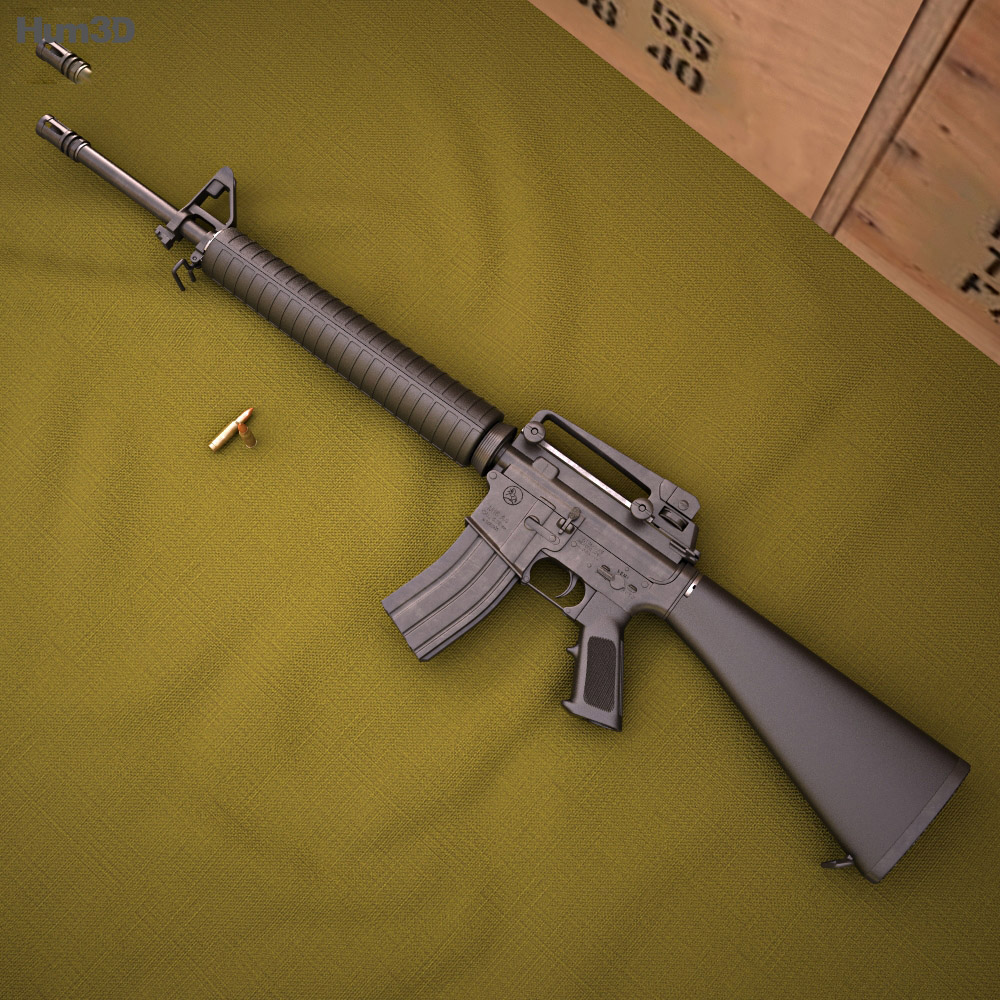 Colt M16A4 Modelo 3D
