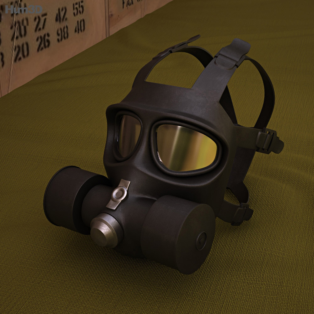 FG-1 Maschera antigas antincendio Modello 3D