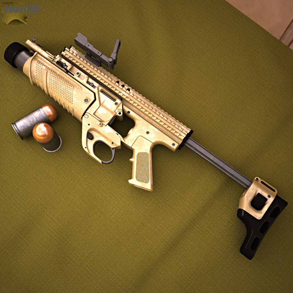 FN Scar MK13 EGLM 3D模型
