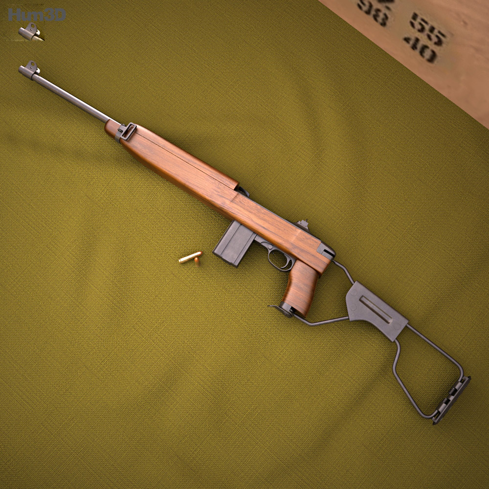 Inland M1A1 Carbine 3D модель