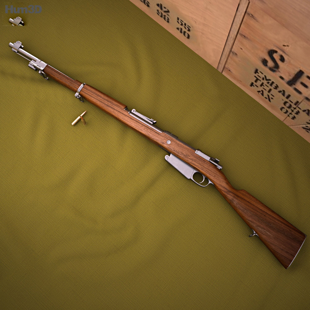Mauser Model 1889 3D модель