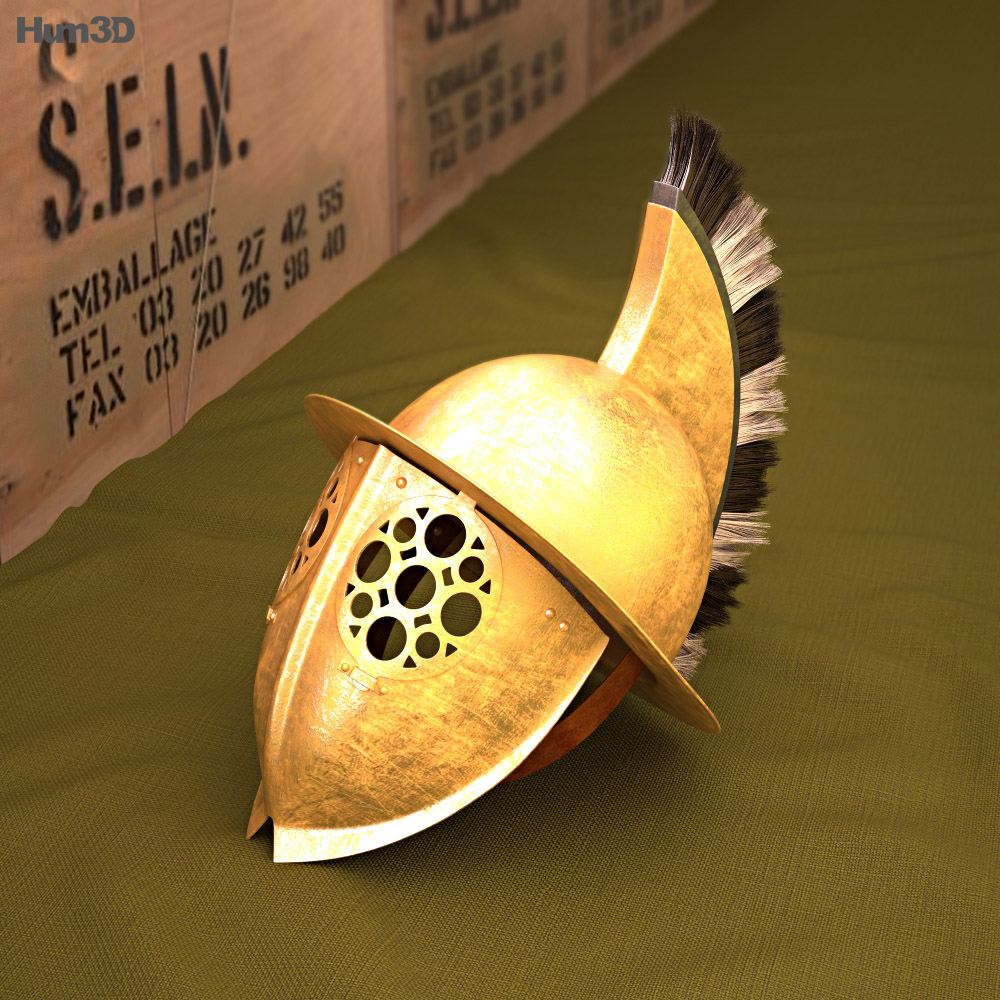 色雷斯角斗士头盔 3D模型