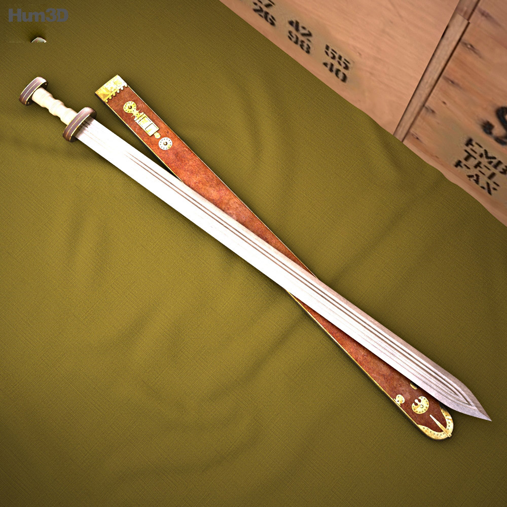 Спата Римський меч 3D модель