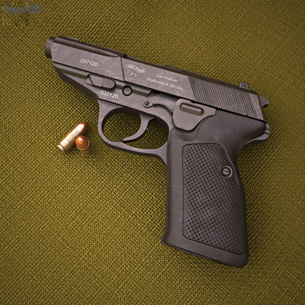 Walther P5 3D模型