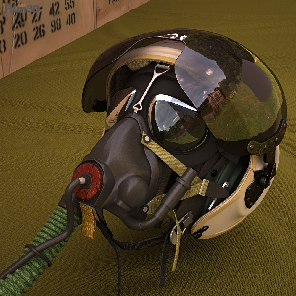ZSh-3 Pilot Helmet 3d model