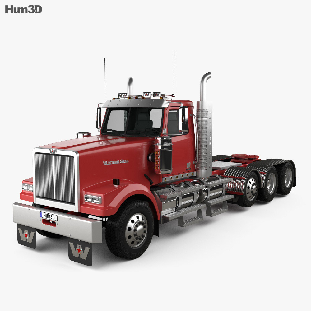 Western Star 4900 SF Day Cab Tractor Truck 2016 3d model