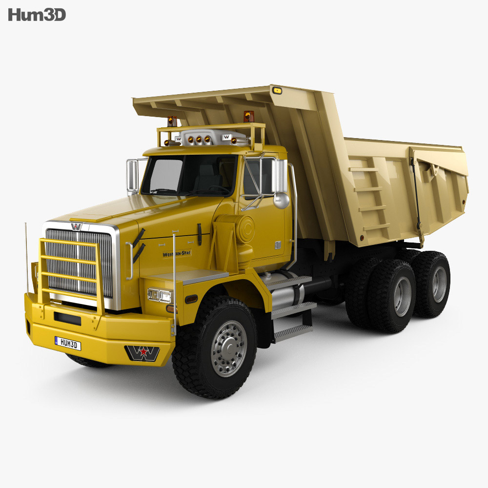 Western Star 6900 Dumper Truck 2017 3d model
