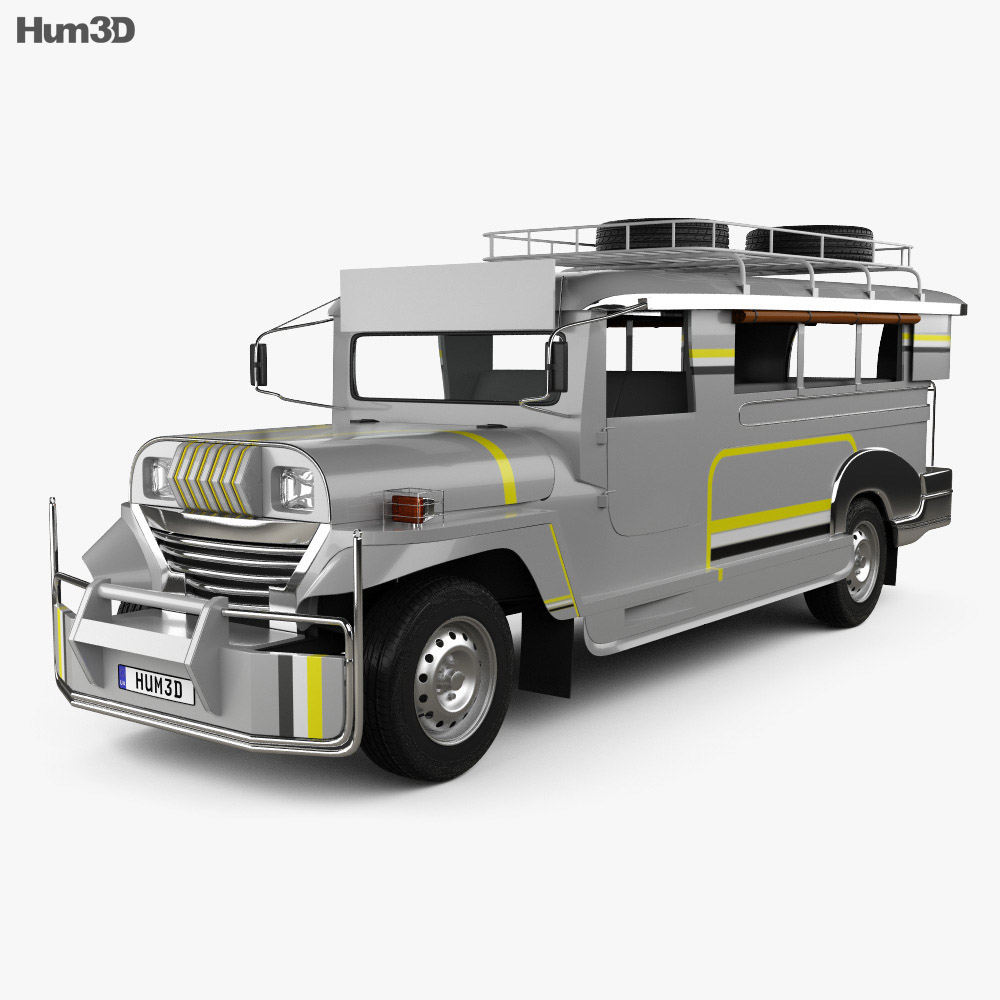 Willys Jeepney Philippines 2012 Modello 3D