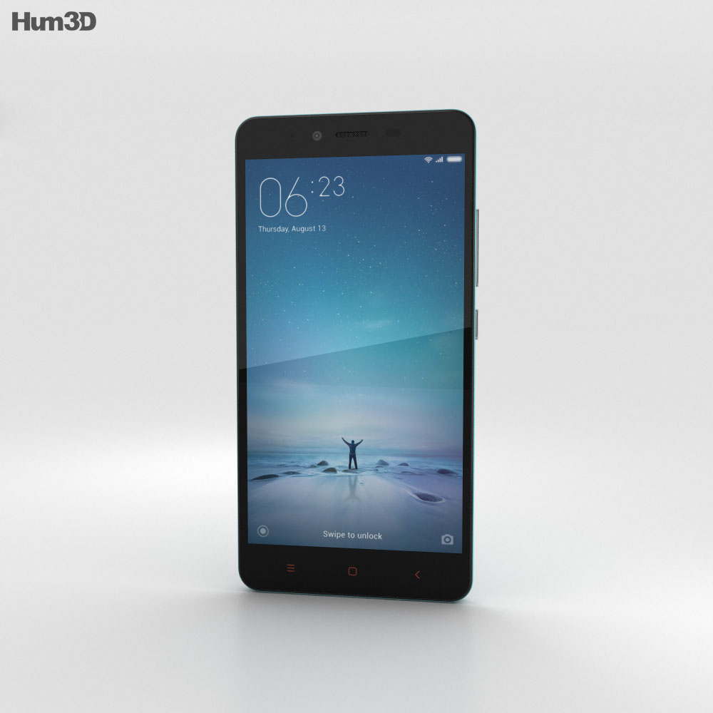 Xiaomi Redmi Note 2 Blue 3d model