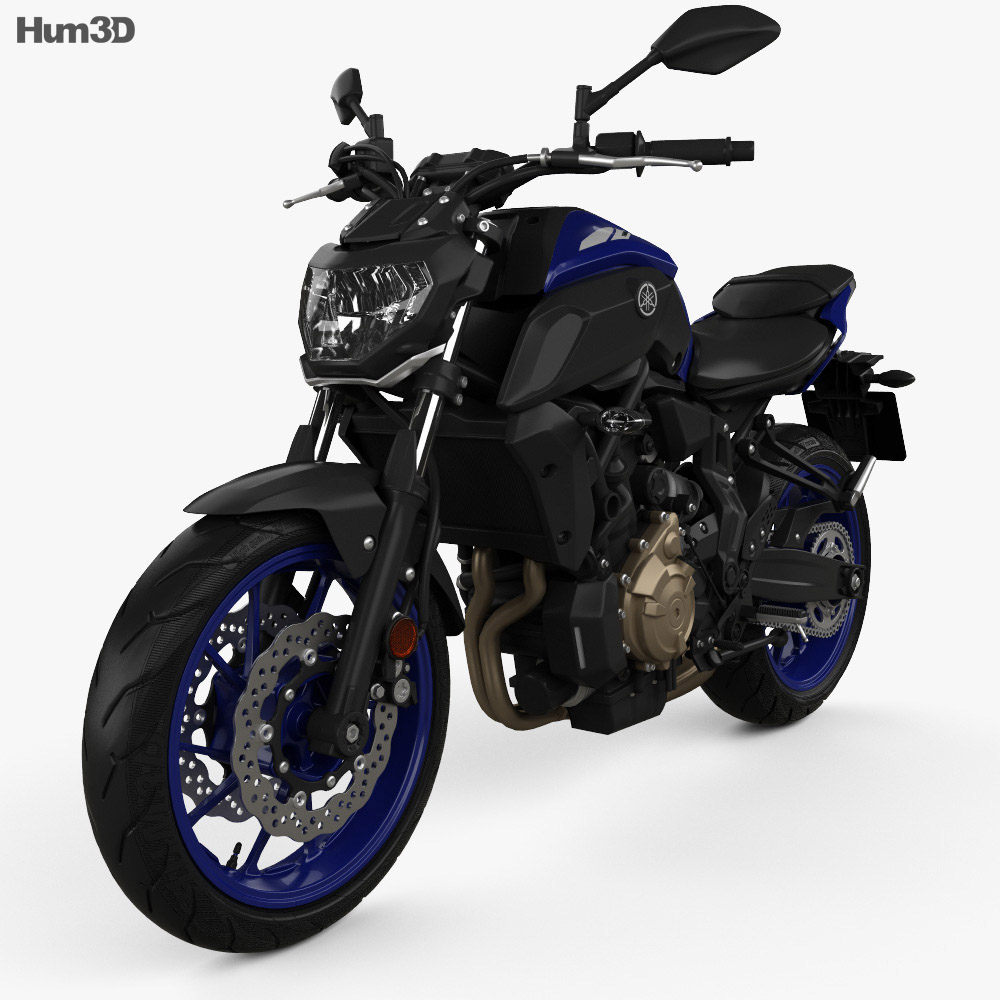 Yamaha MT-07 2018 Modelo 3D - Descargar Vehículos on
