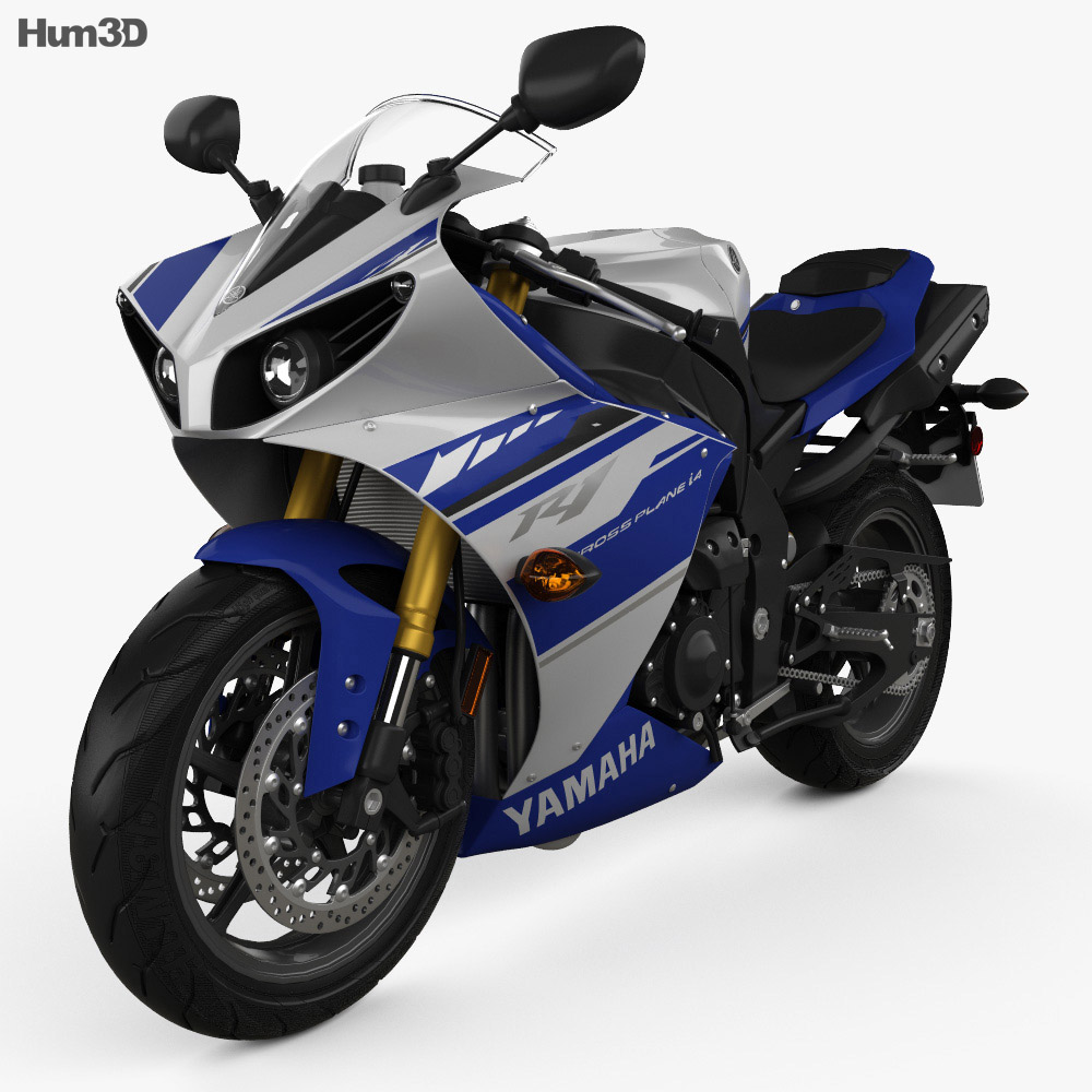 Yamaha R1 2014 3D model - Download Vehicles on