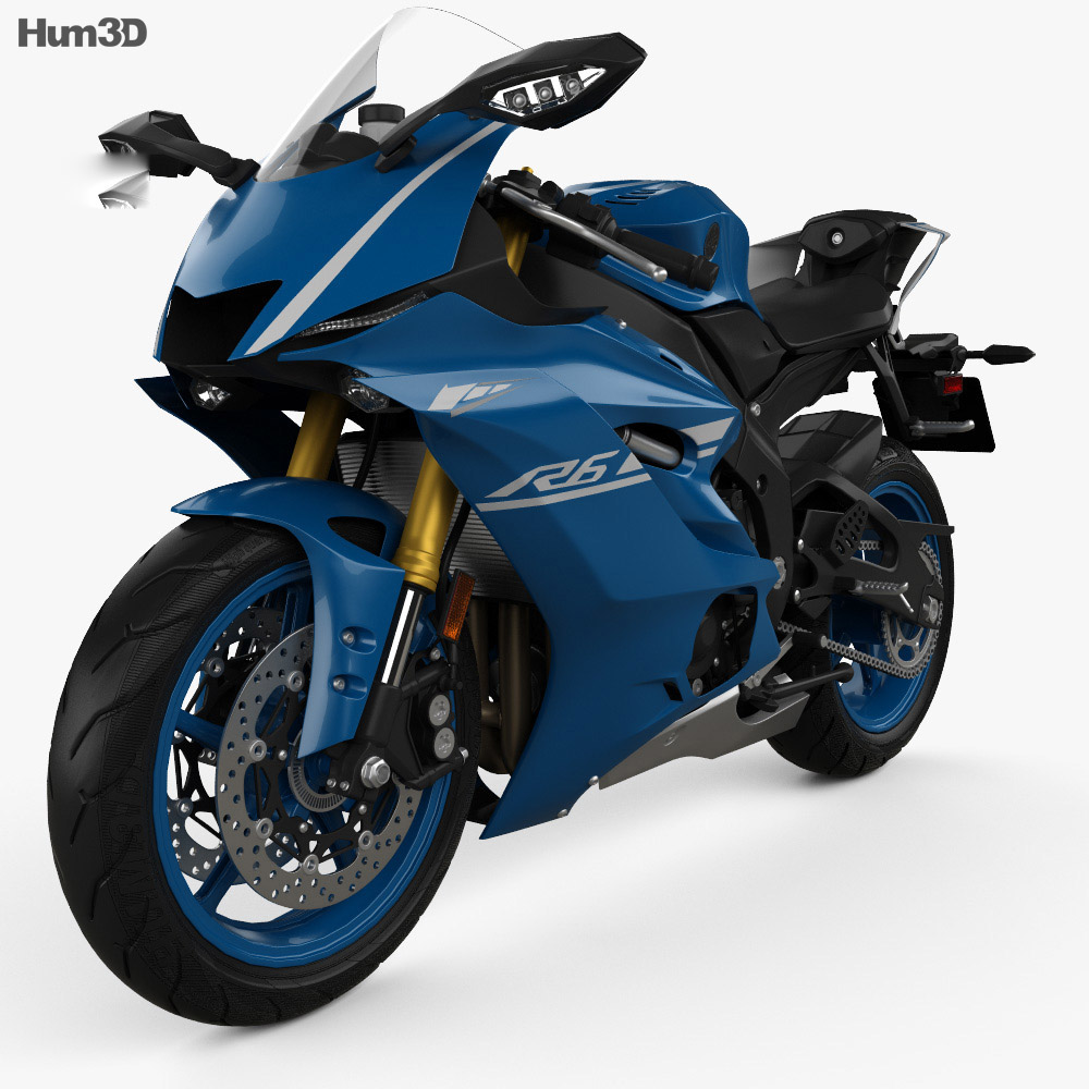 Yamaha R6 2017 3D模型