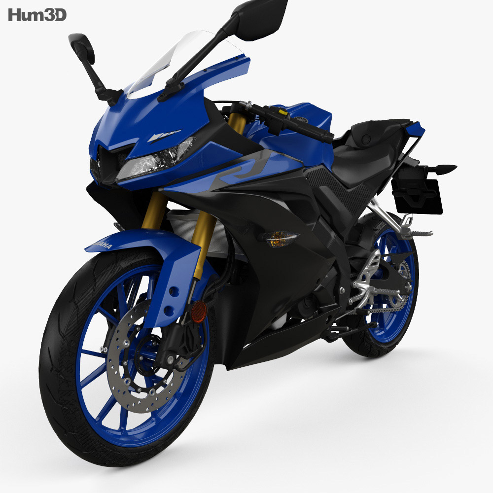 Yamaha YZF-R125 2019 3D model - Download Vehicles on