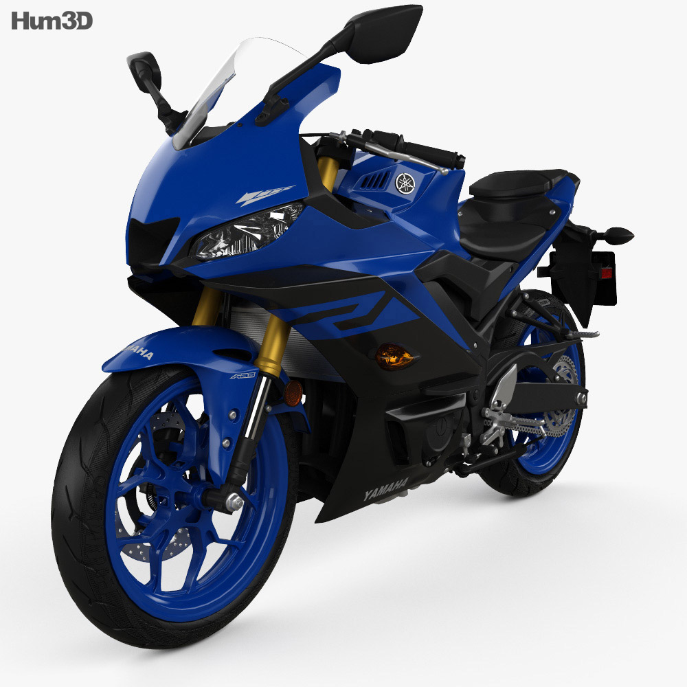 Yamaha YZF-R3 2019 3D модель