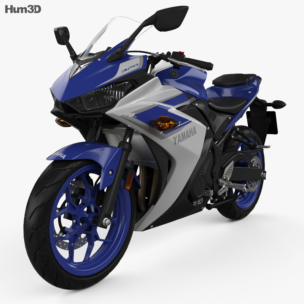 Yamaha YZF-R3 2015 3d model