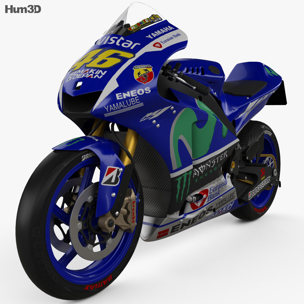 Yamaha YZR-M1 MotoGP 2015 Modello 3D